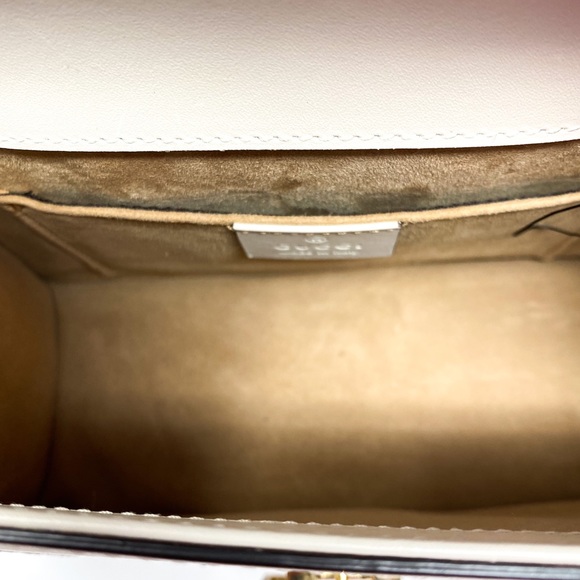 GUCCI Sylvie Calfskin Embroidered Shoulder Bag - Picture 11 of 15